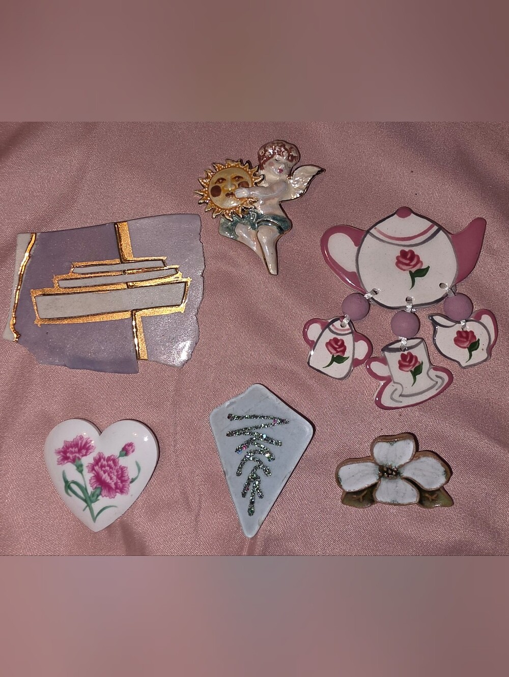 Vintage Ceramic Pendents